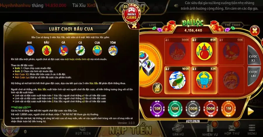 Bầu cua 68GameBai