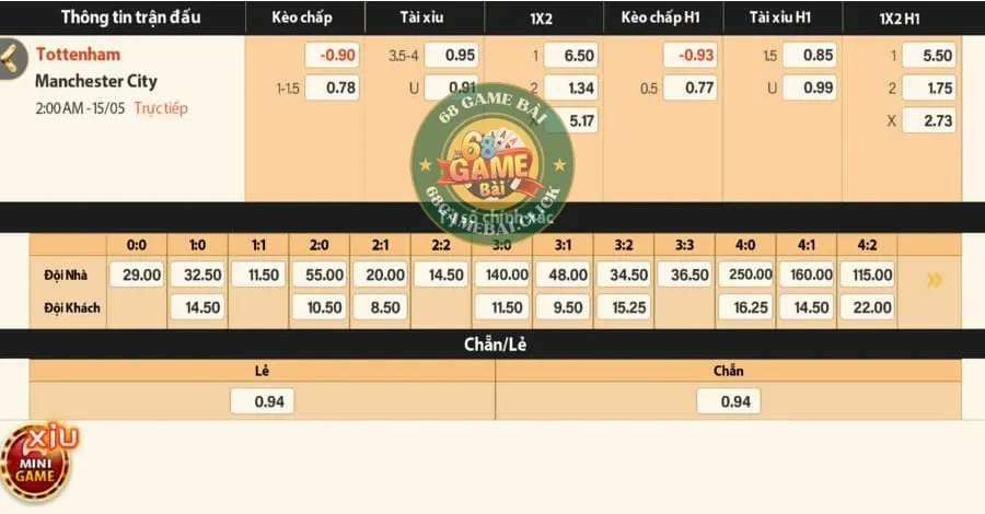 thể thao 68 Game Bài